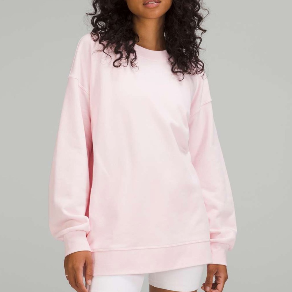 NWT 🍋 Lululemon Strawberry Milkshake Perfectly Oversized Crew Size 4